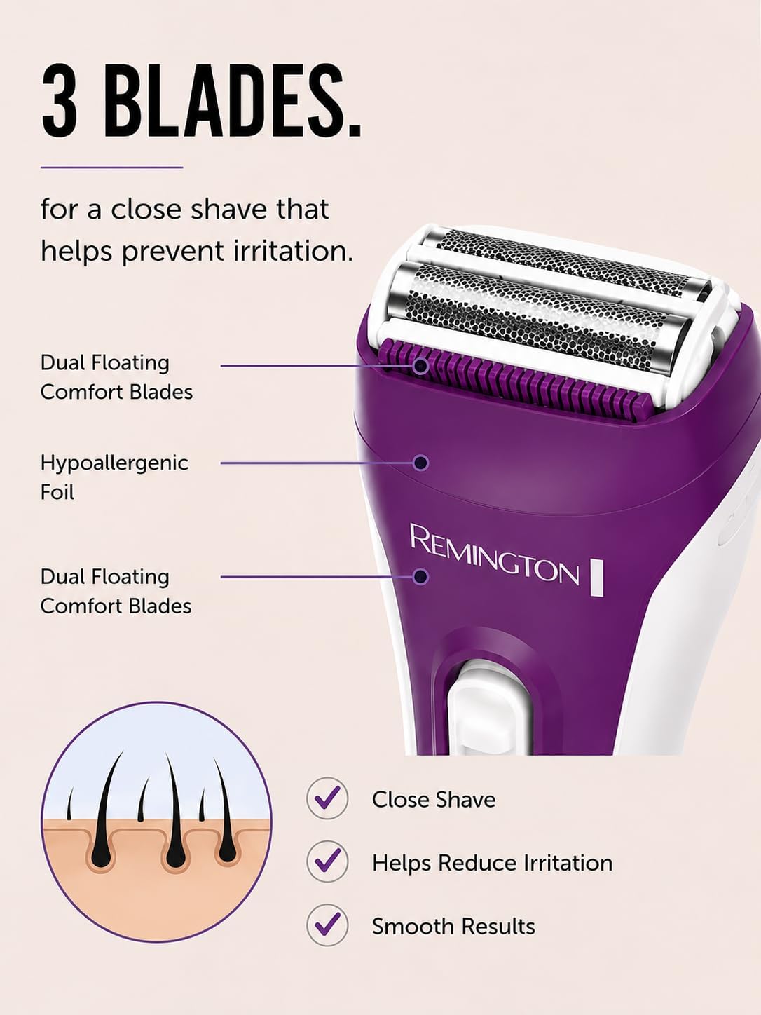 Remington Smooth & Silky Electric Foil Shaver - Image 4