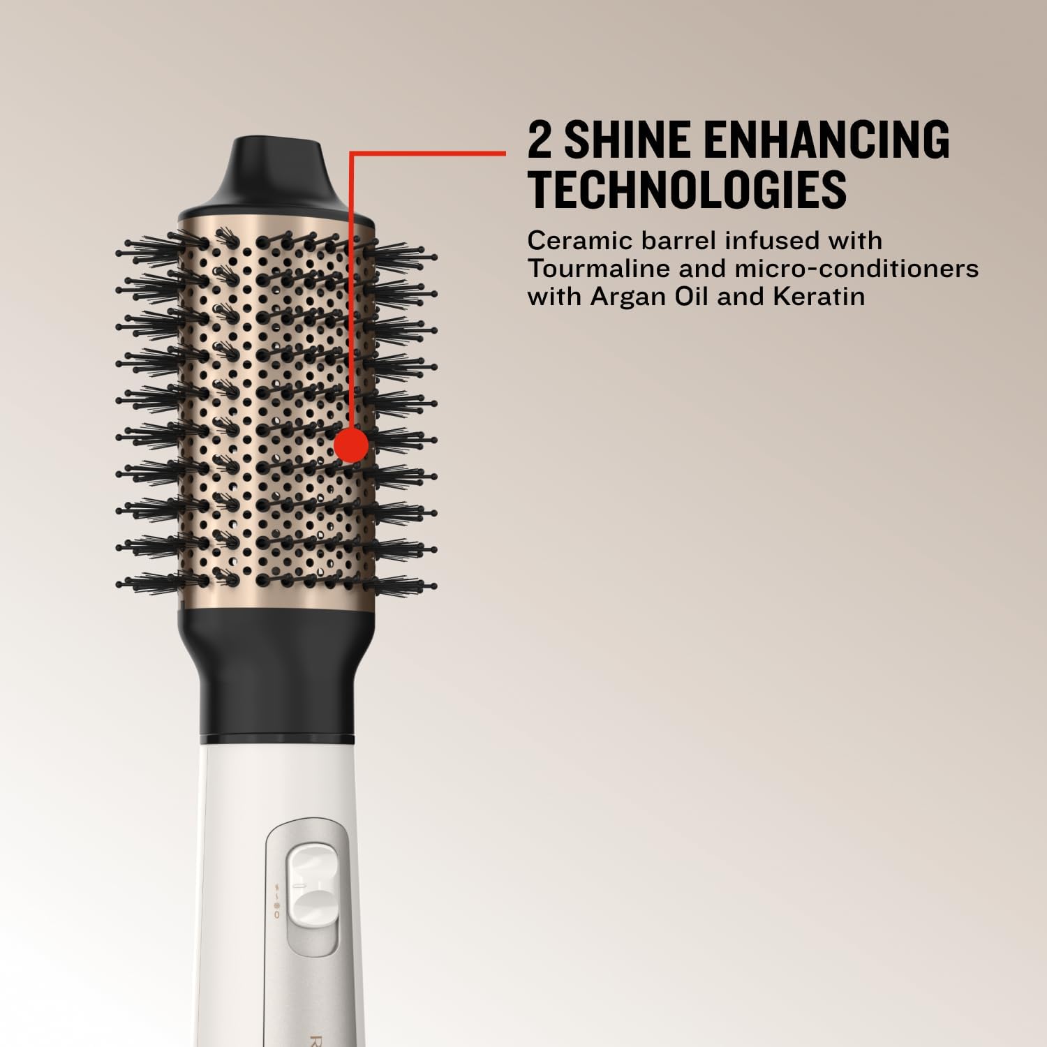 Shine Therapy 2.4 Hair Dryer Brush. Champagne - Image 3