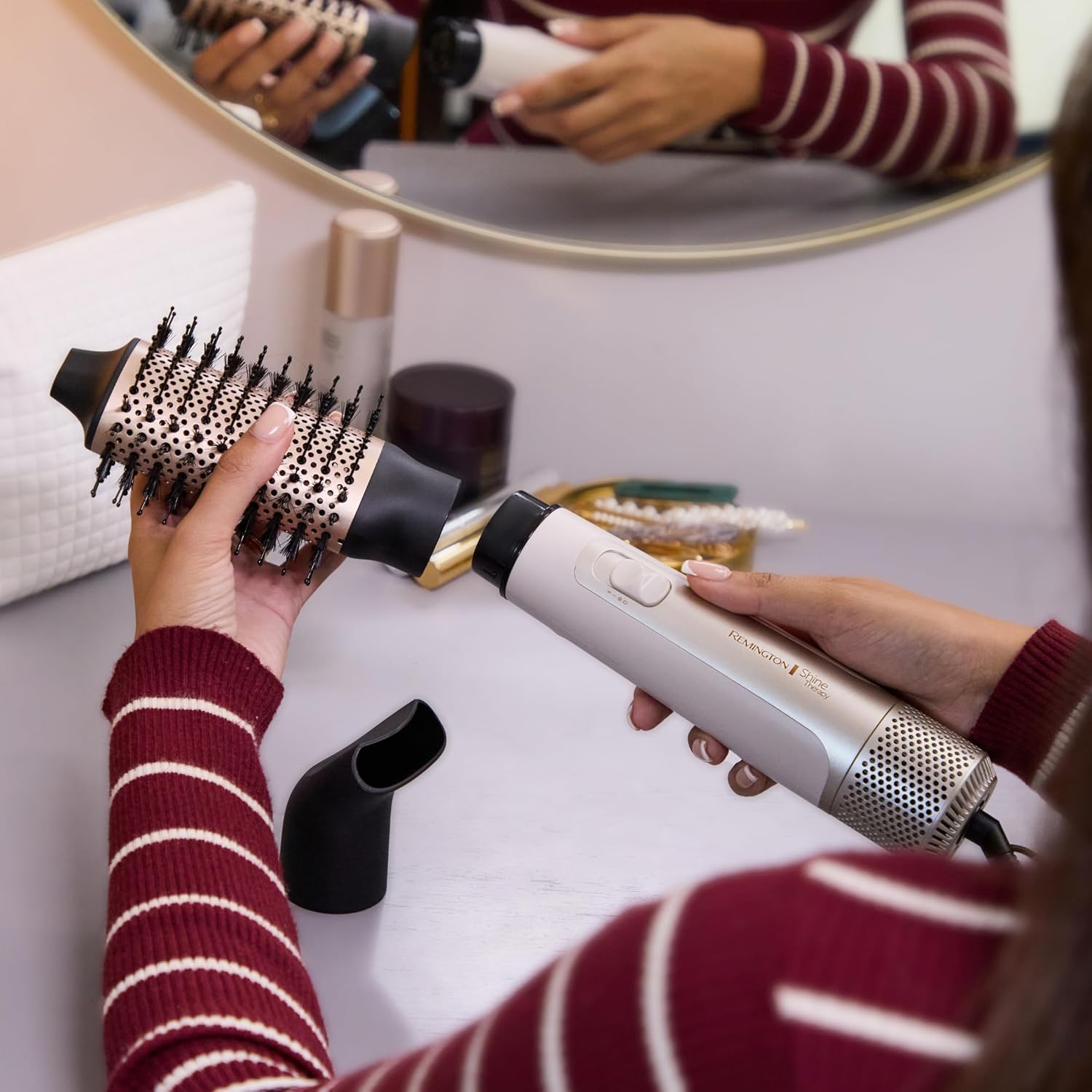 Shine Therapy 2.4 Hair Dryer Brush. Champagne - Image 11