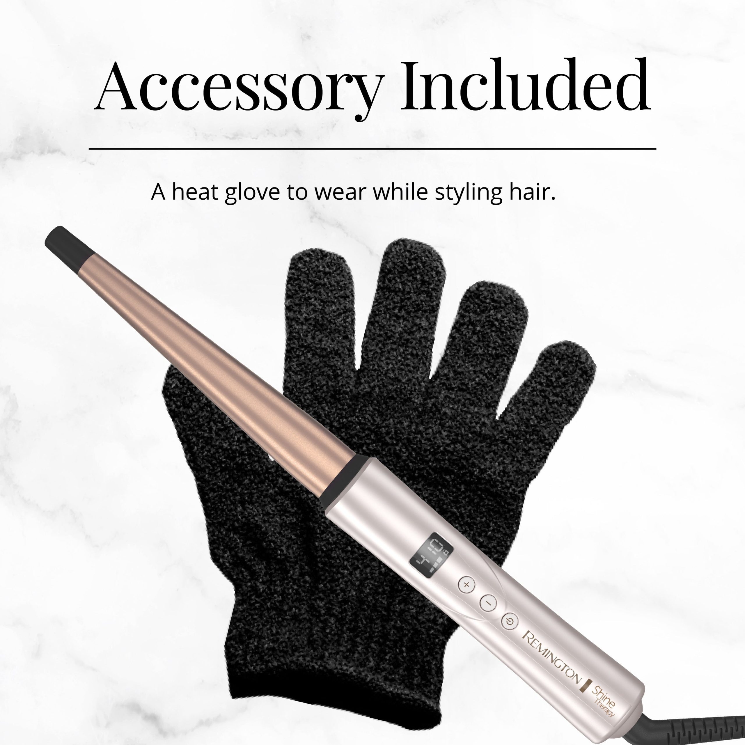 Shine Therapy™ ½-1 Tapered Curling Wand - Image 5
