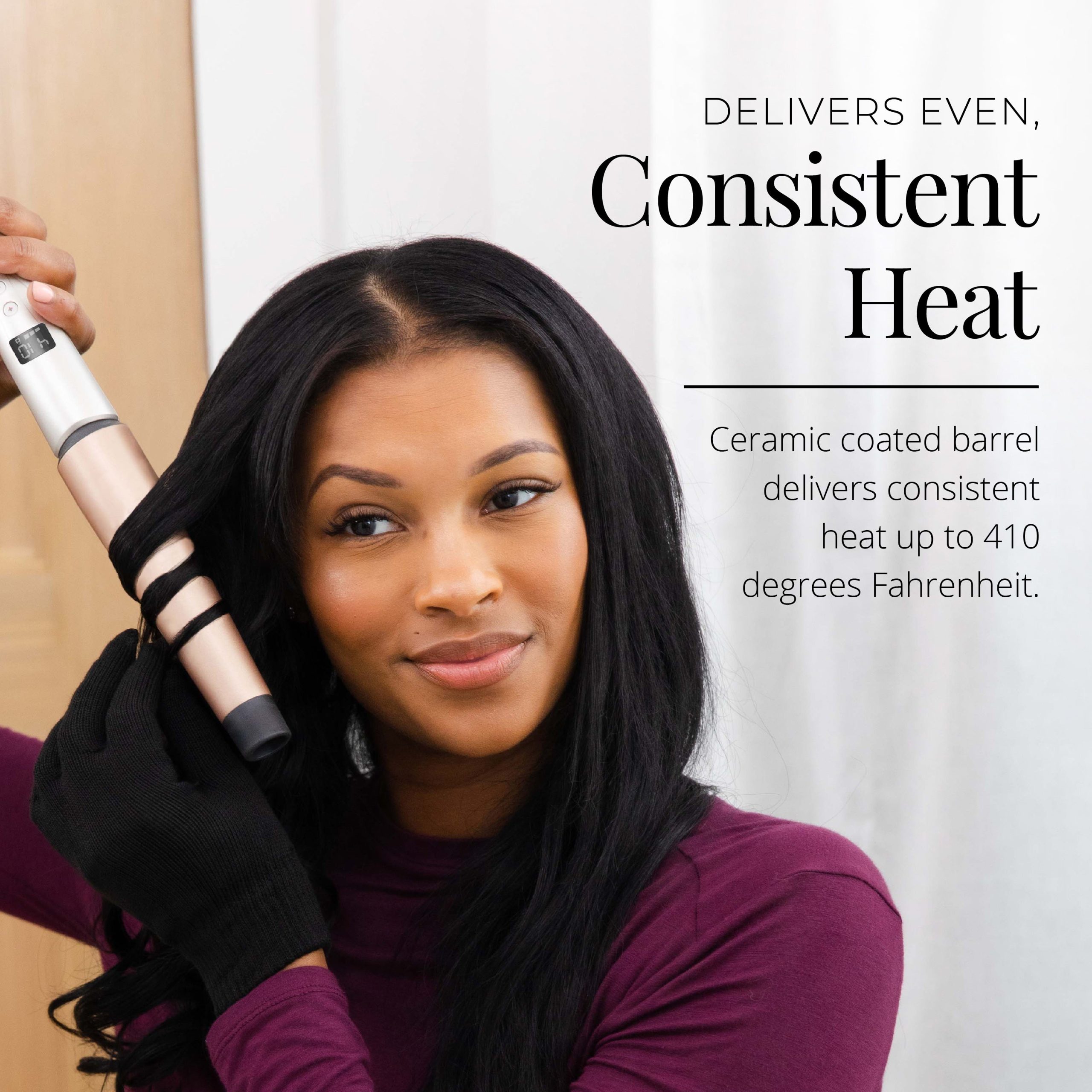 Shine Therapy™ 1½ Tapered Curling Wand - Image 4