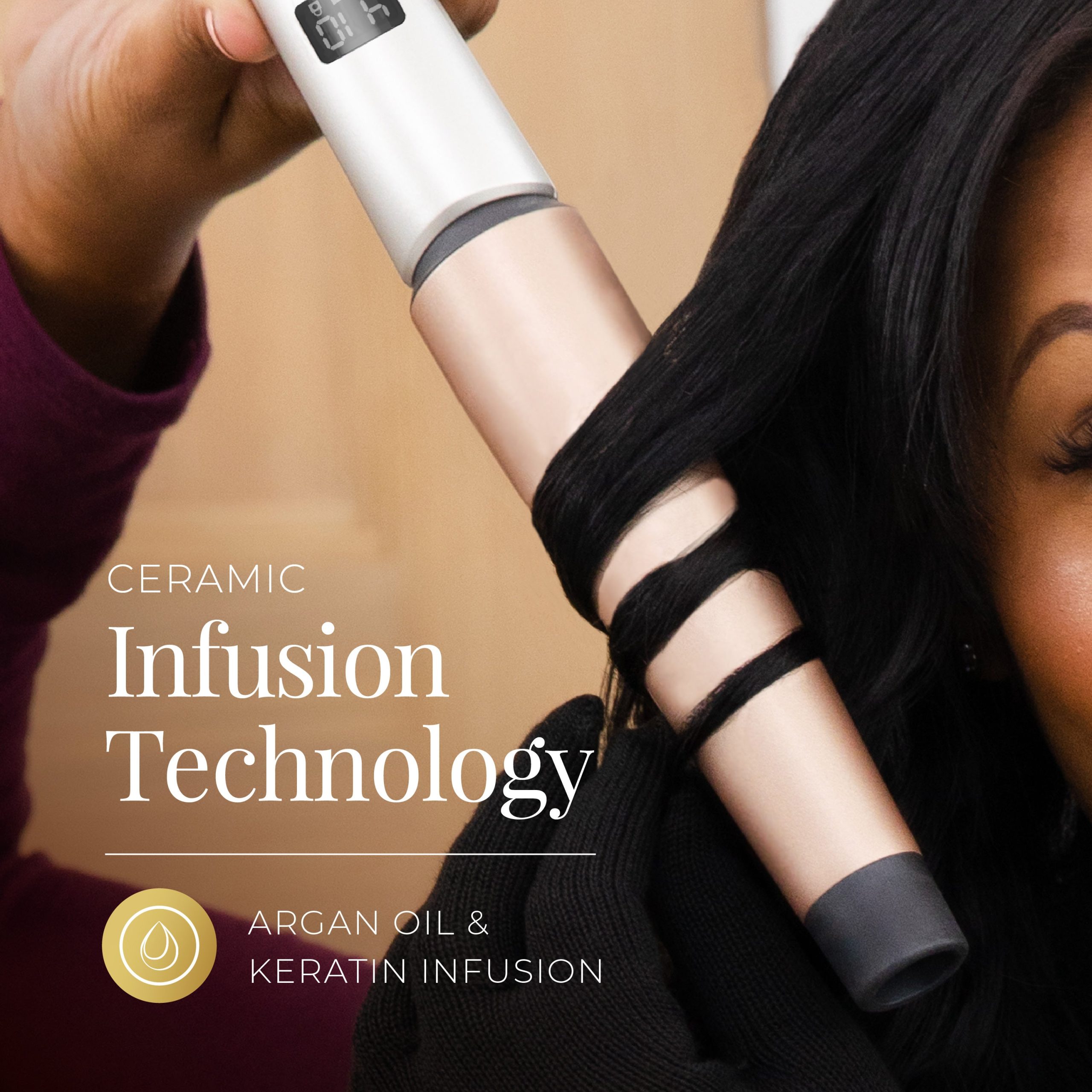 Shine Therapy™ 1½ Tapered Curling Wand - Image 2